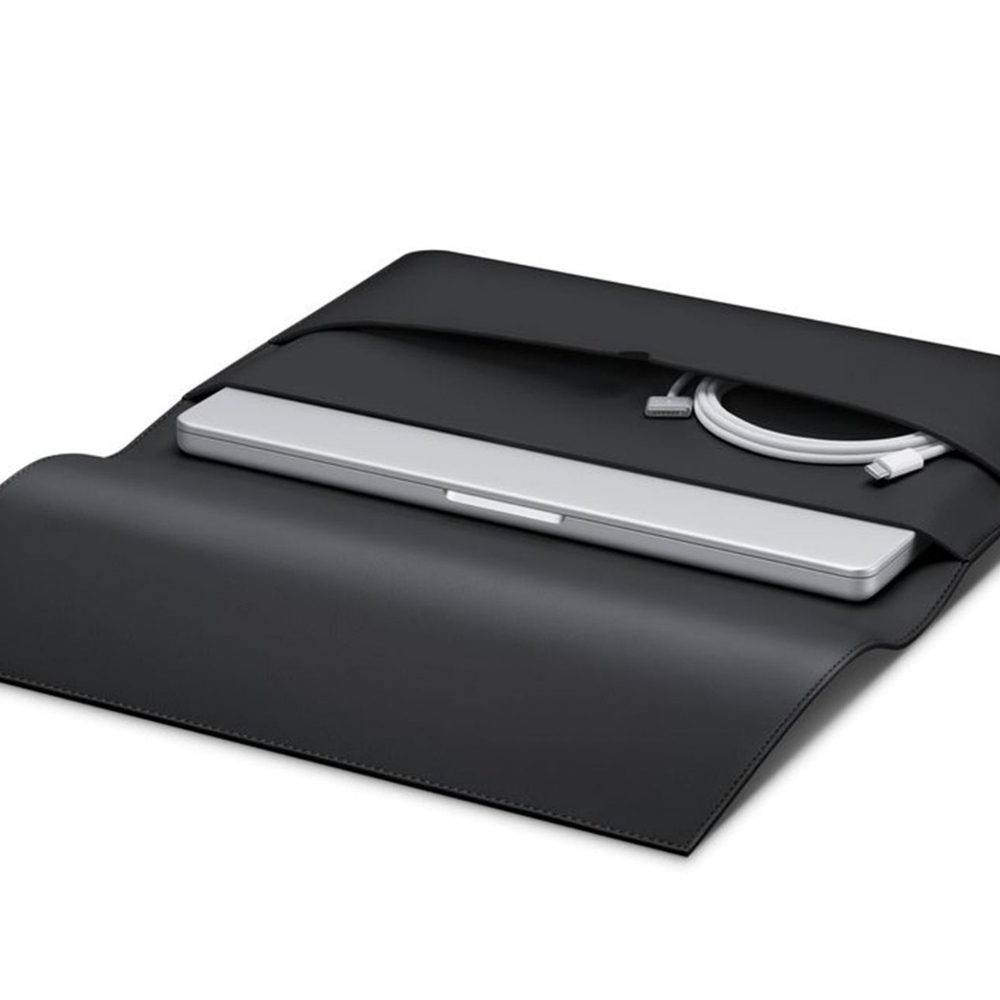 14" Von Holzhausen Macbok Black Leather Pc Tablet Apple Mac Bag CASE sleave